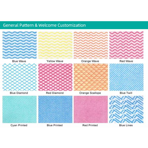 Blue Color Household 35gsm Dish Cloth Disposable 25cm X 30cm