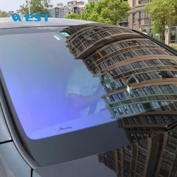 Película de tinte para ventanas metálica de alta rechazo de calor a prueba de explosiones por pulverización catódica con magnetrón de alta reflectividad