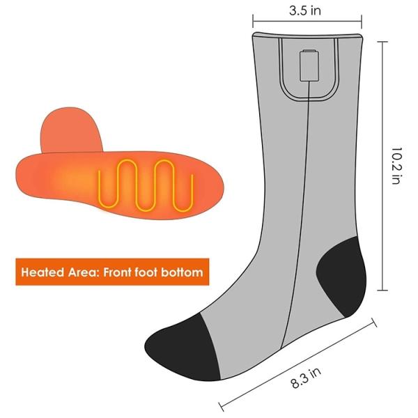 батарея 7.4V привелась в действие теплые носки для на открытом воздухе спорт