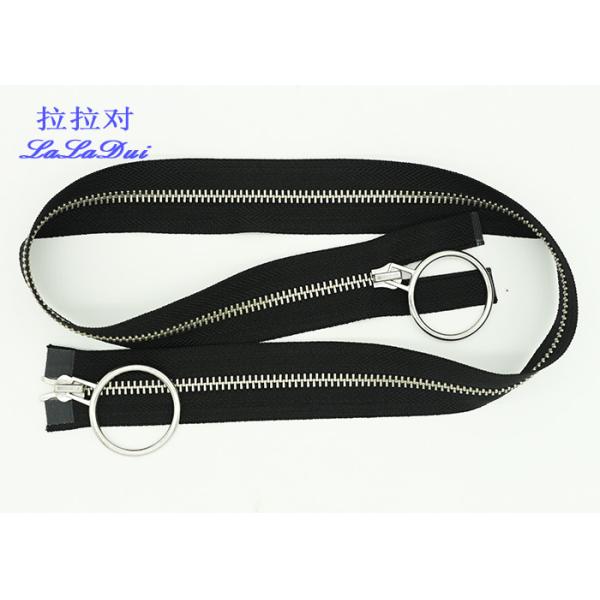 16 Inch Two Way Separating Zipper For Jackets , Open Ended Concealed Zip