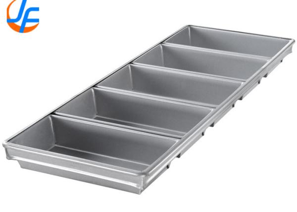 RK Bakeware Foodservice NSF Commercial 4 Straps Aluminum Loaf Bread Pans Glazed