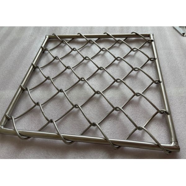 SS316 Stainless Steel Helideck Safety Mesh 55mm Diamond Hole 4.0mm Wire for Helicopter Landing Deck