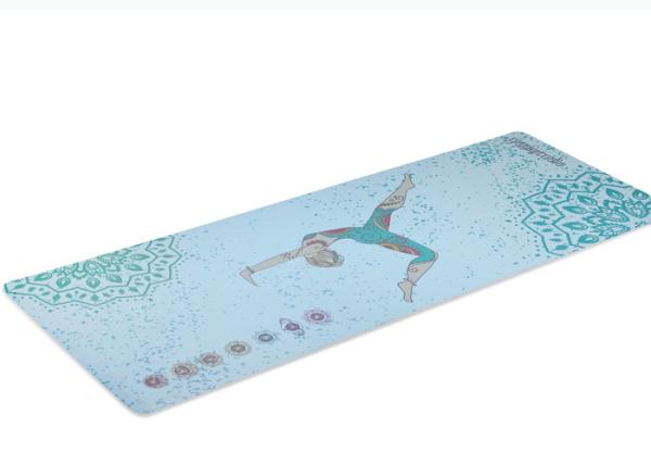 Custom Printing PU Yoga Mat Skid Resistance Wet Absorbance Unique Texture