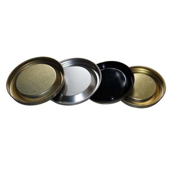 Customsied Food Grade Can Bottom Movable Lid For Paper Tube , Embossing Logo
