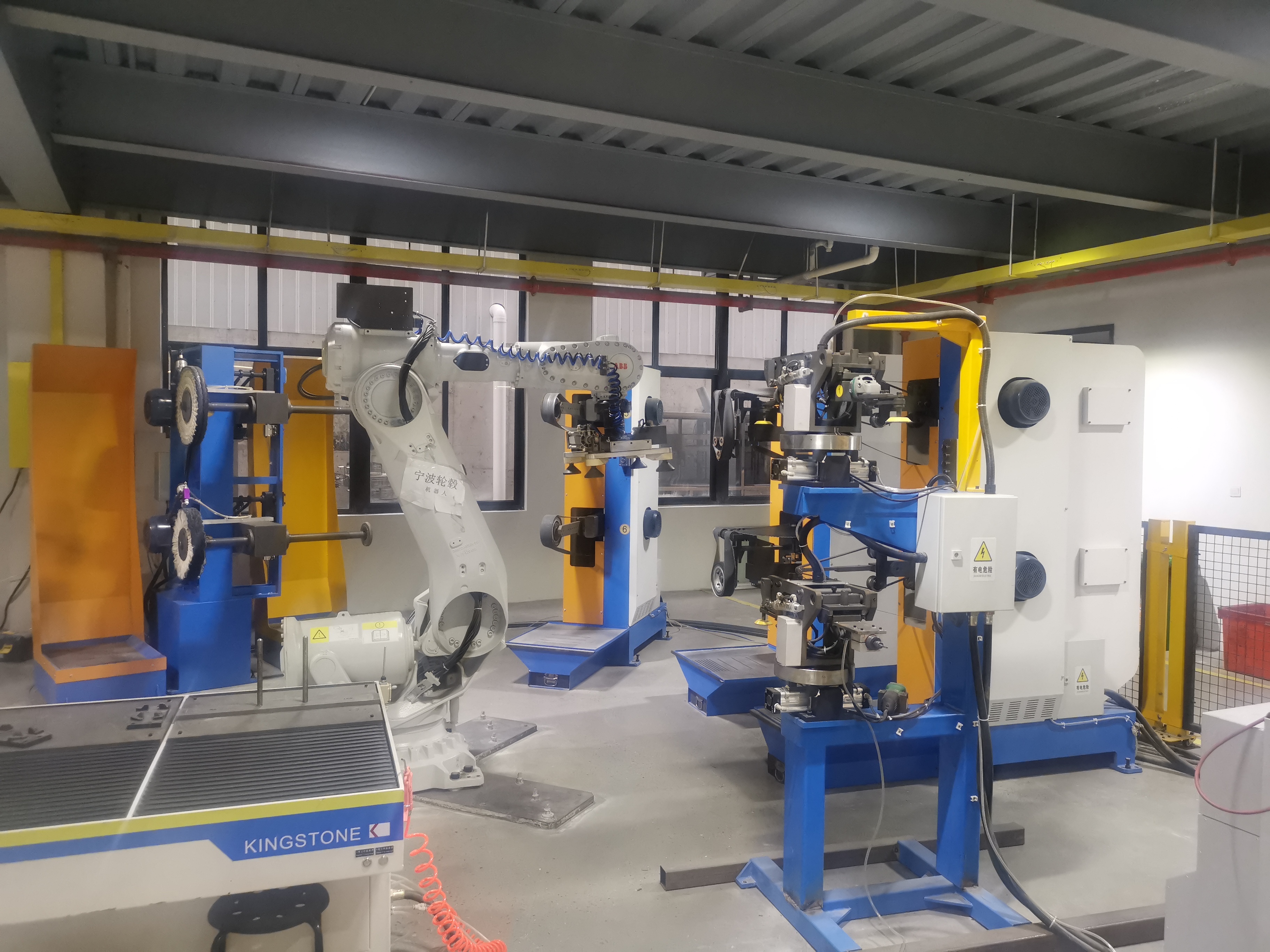 Industrial Robot Polishing Machine Automatic Aluminum Stainless Steel Buffing Grinding Equipment Cell