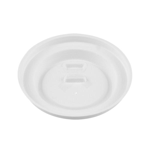 Biodegradable 80mm 90mm Sugarcane Cup Lids For Hot Tea