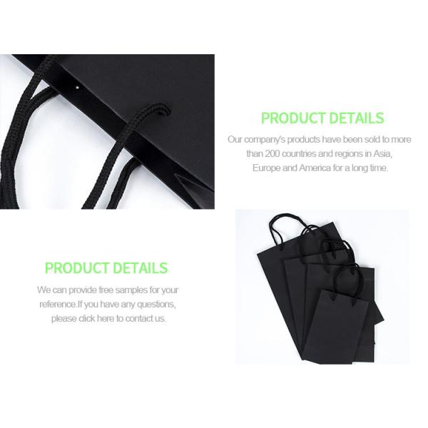 SZCX Luxury Black Gift Paper Bag Custom Made Printed Logo Jewelry Packaging Kraft Shopping Paper Bag With Ribbon Handle