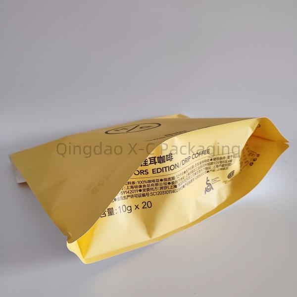 Eco Friendly Kraft Paper Packaging Bag Open Top Tear Resistant For Shopping