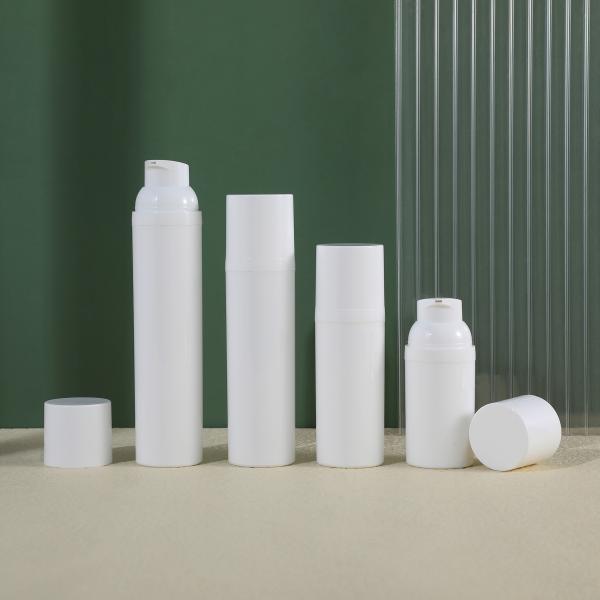 Customized Colors Skincare Airless Lotion Pump Bottle 1oz 2oz 3oz 4oz 5oz 8oz Matte White Airless Frosted for Serum Cream