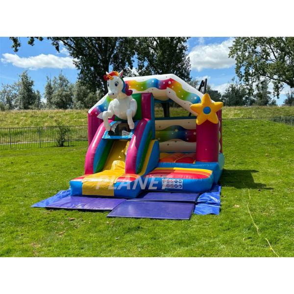 Castillo de salto inflable de PVC unicornio para niños y adultos