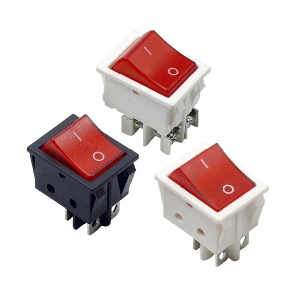 Screw Terminal KCD4 16A Rocker Switch 250V T125 With 32*25mm Dimension