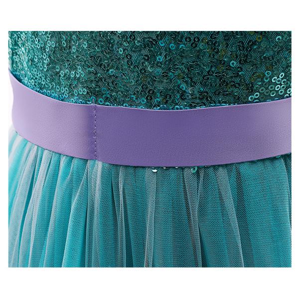Mermaid Princess Dress Girls Sequin Bow Dress Summer Children'S Clothing