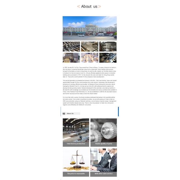 1.5kw SS Waffle Basket Ligne de production Wafer Biscuit Machine