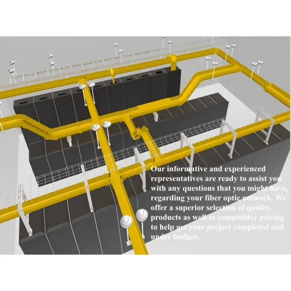 Fiber Optic Cable Duct System Yellow Duct Yellow Fiber Duct