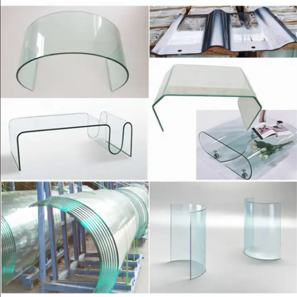 High-quality curved tempered glass, 6-19mm, CE/EN 12150 certified for building curtain walls