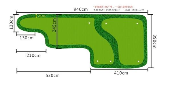 portable popular golf green & indoor golf No.9