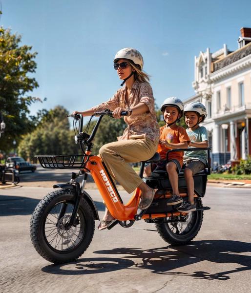 Wholesale Stock Yeestep Electric Bike Family Ebike Snow Bike Electric Sport Beach Sand Mountain Offroad 7 Speed Cargo Ebike