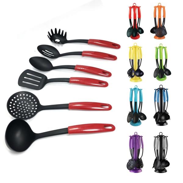 2024 Best Cookware Set Any Color Camp Kitchen Cooking Utensil Set with ABS Handle