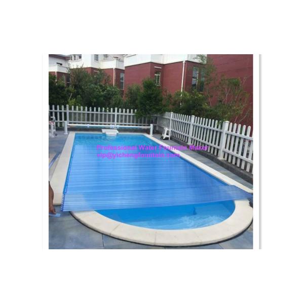 Above Ground Pool / Swimming Pool Control System Transparent Blue PVC Material Cover