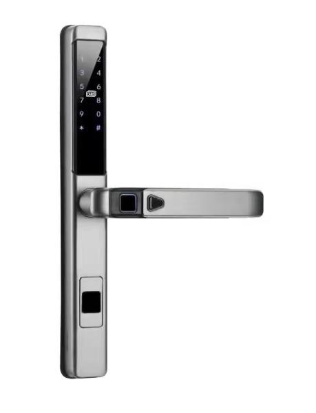 QLEUNG S616 IP65 Cerradura de puerta inteligente impermeable con huella digital y aplicación Tuya