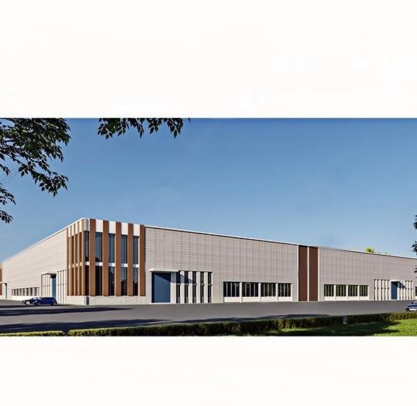 Fire Retardant Steel Alloy Steel Frame Building 100% Recyclable Steel Material Warehouse
