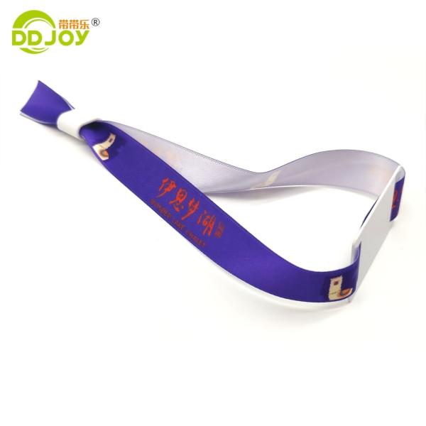 350*15mm Professional Custom Festival Fabric RFID Bracelet Customizable for Any Event