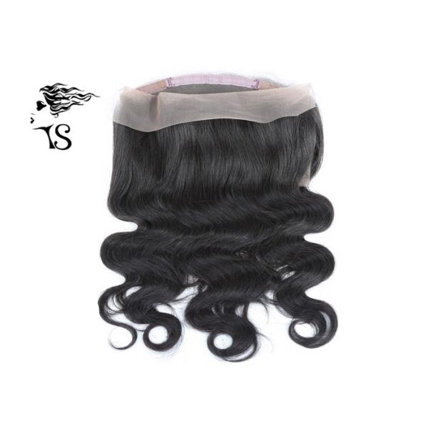 18 inch Black Body Wave 360 Lace Frontal Wig Closure for African American Women