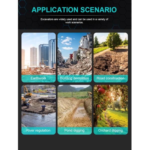 HT12 Маленький экскаватор высокого класса для земляных работ и дорожного строительства