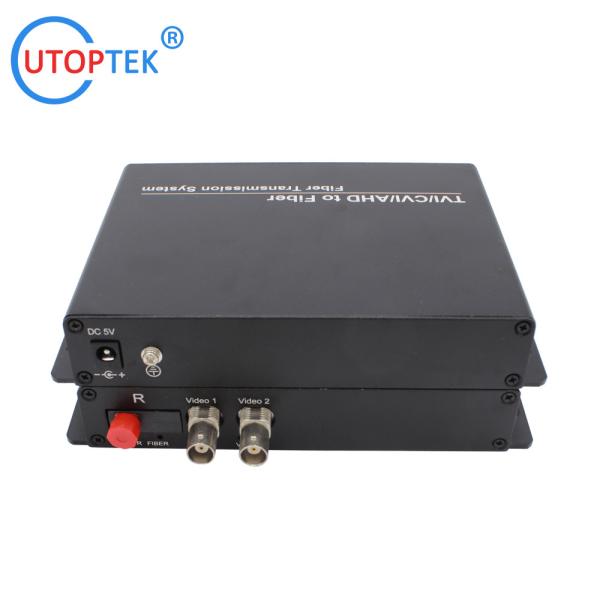 2ch 1080P BNC video, NO data, Fiber FC/SC/ST 20km, HD-CVI/AHD/TVI 1080P Coaxial Video over Fiber Converter