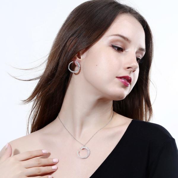 Fashion Wedding Bridal Jewelry Sets Crystal Antique Bronze Jewelry Set Necklace Earrings Bracelet Rings Christmas