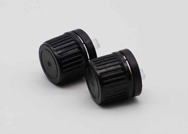 18mm 20mm Black Tamper Evident Plastic Cap Tamper Evident Screw Cap For Bottles