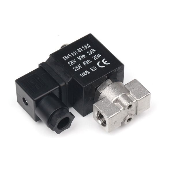 Etrany Control 2Way 1/4  in Air Water Gas DC24V Pneumatic Stainless Steel Material Solenoid Valve