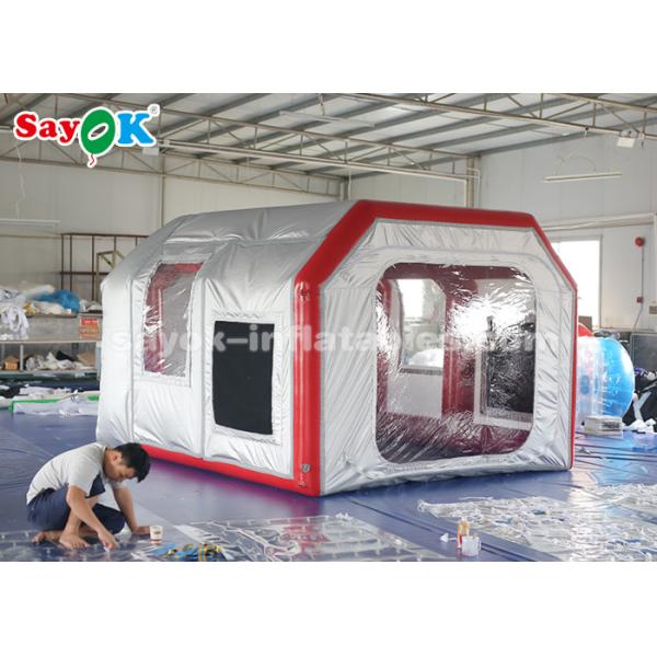 Inflatable Car Tent Mobile Inflatable Air Tent For Car Parking Workstation With Filter System