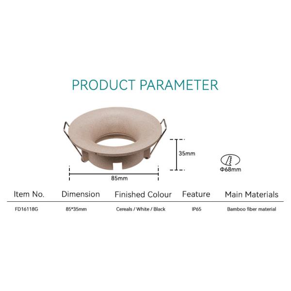 IP65 Waterproof Recessed Light Housing MR16 Downlight Enclosure