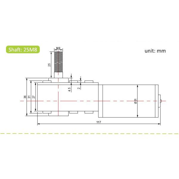 Мотора шестерни 7NM 12V замок собственной личности вращающего момента реверзибельного регулируемого высокий