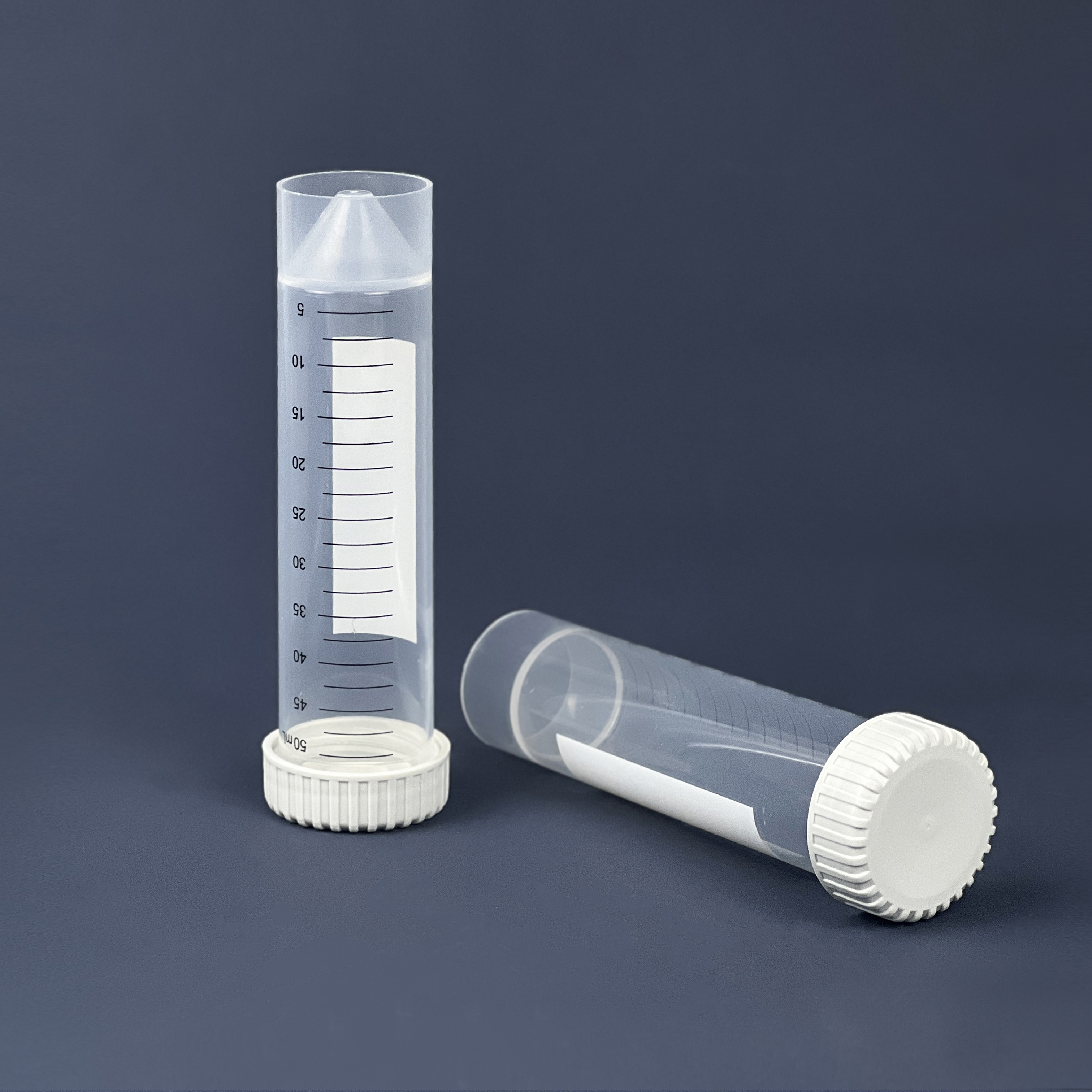 50ml Stand Centrifuge Tubes With Skirted Micro Graduated Sample Tube PP Material