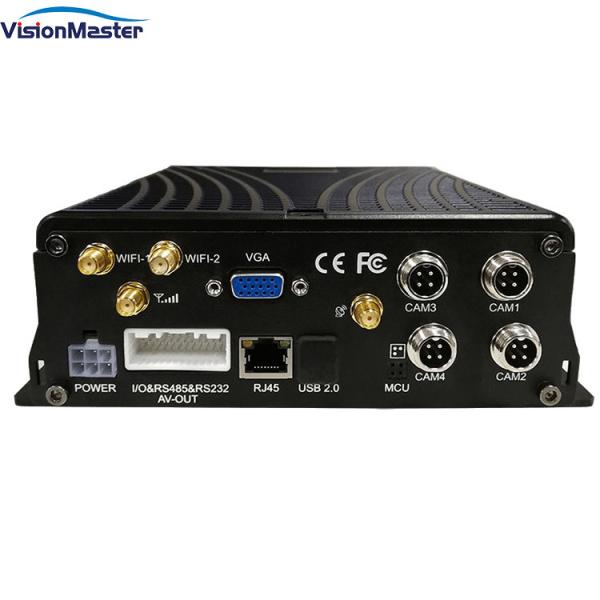 cor alta máxima móvel do preto da definição do veículo DVR H.264 3G 4G 2TB HDD de 4CH 1080P