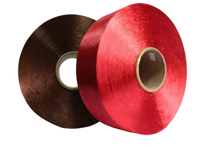 Dyed Color Polyester FDY Yarn High Tensile 150D / 48F FDY Yarn For Weaving