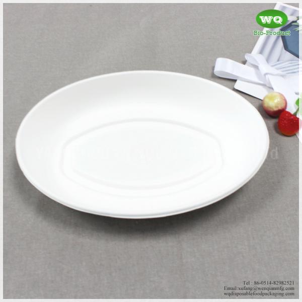900ml Sugarcane Pulp Oval Bowl- sustainable Microwave safe Biodegradable Food Container-eco friendly Catering Supplies