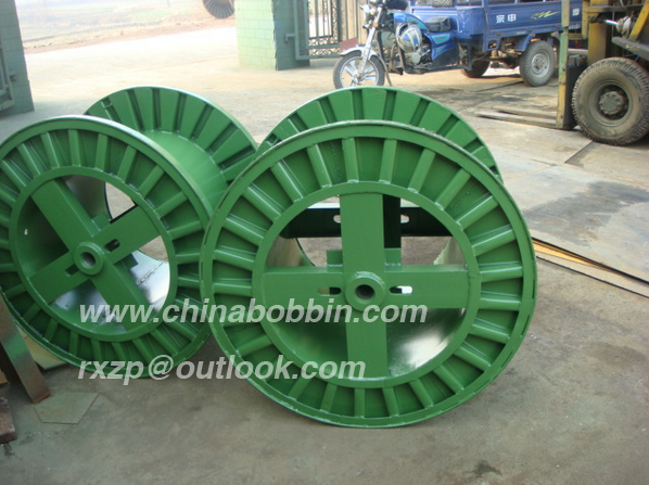 Pressed steel bobbin cable spool for steel wire cable copper corrugated bobbin cable steel