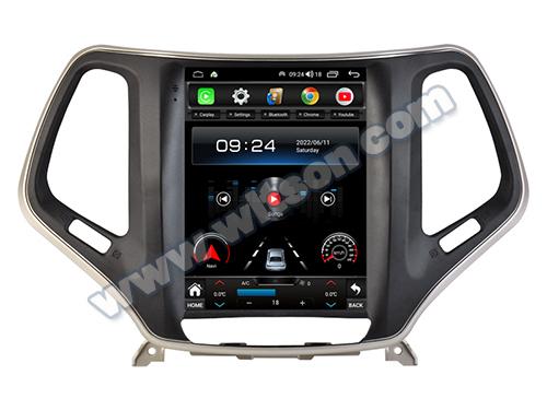 9.7'' Tesla Vertical Screen For Jeep Cherokee 5 KL 2014-2018 Android Car Multimedia Player