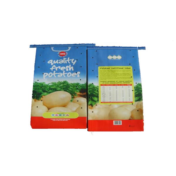 Strong BOPP Laminated PP Woven Bags With Square Bottom 5 -50 Kg Moisture Resistant