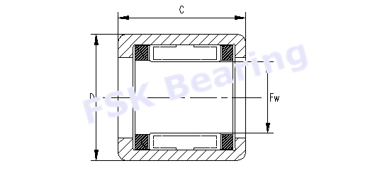 Pouce impérial a classé l'acier au chrome de Clutchs de rouleau d'aiguille de la manière RC081208 un/acier au carbone
