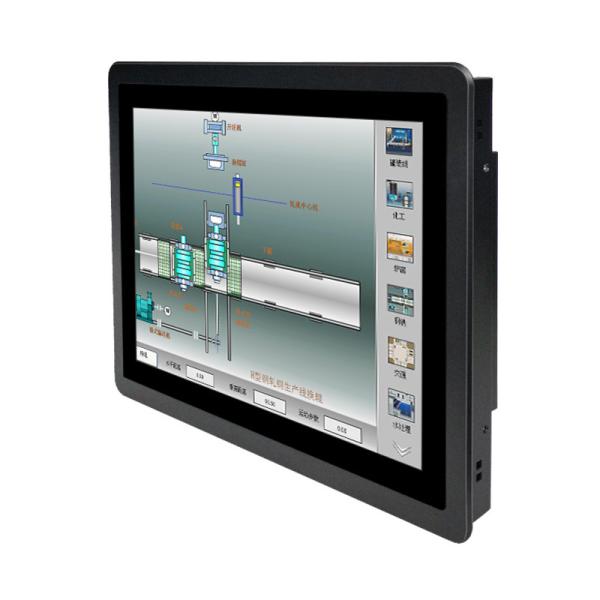 Monitor de pantalla táctil industrial de 21,5 pulgadas 1920*108 IP65 con PLC/Robot HMI integrado, pantalla LCD de montaje en panel plano capacitiva/resistiva