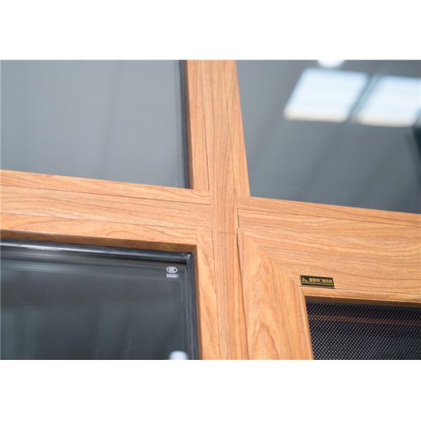 Office Floor Aluminium Glass Window Gray Subframe Powder Coated Waterproof