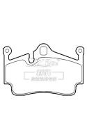 98735293901 Remplacement de la plaque de frein arrière Porsche (987) Plaque de frein en céramique D1134