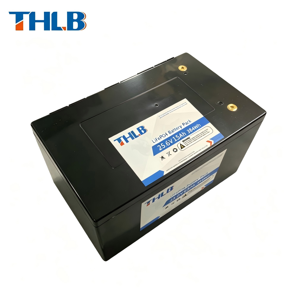 Solar Tracker Lithium Battery 25.6V 15Ah high efficiency with long cycle life 