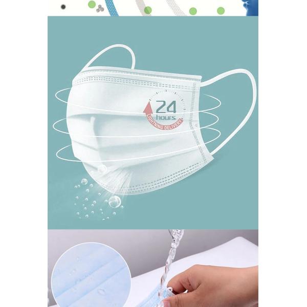 Ce Fda Certification Disposable Medical Mask , 3 Ply Disposable Face Mask