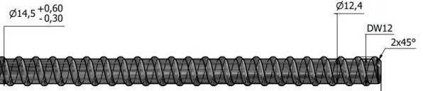 12 / 16 / 17 / 22mm Construction Formwork Accessories Nut Formwork Tie Rod
