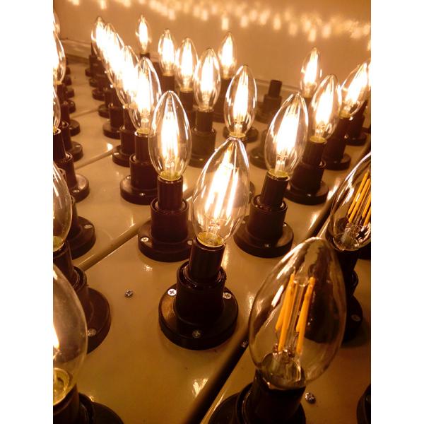 LED Filament 3w candle 300 lumen Indoor lighting bright European royal family transparent retro chandelier crystal lamp